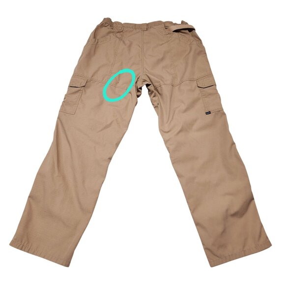5.11 Tactical Mens Cargo Pants‎ 38x32 Relaxed Fit Ripstop Multiple Pockets Khaki - Picture 4 of 12